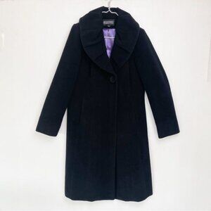 Modernist by Guillaume Poupart Wool blend black long Coat small